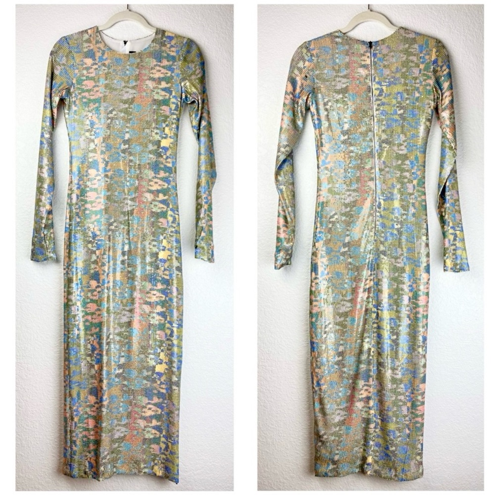MARCELL VON BERLIN Camo Print Sequin Gown NWT